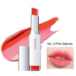 NEW LANEIGE Two Tone Lipstick - No. 3 Pink Salmon